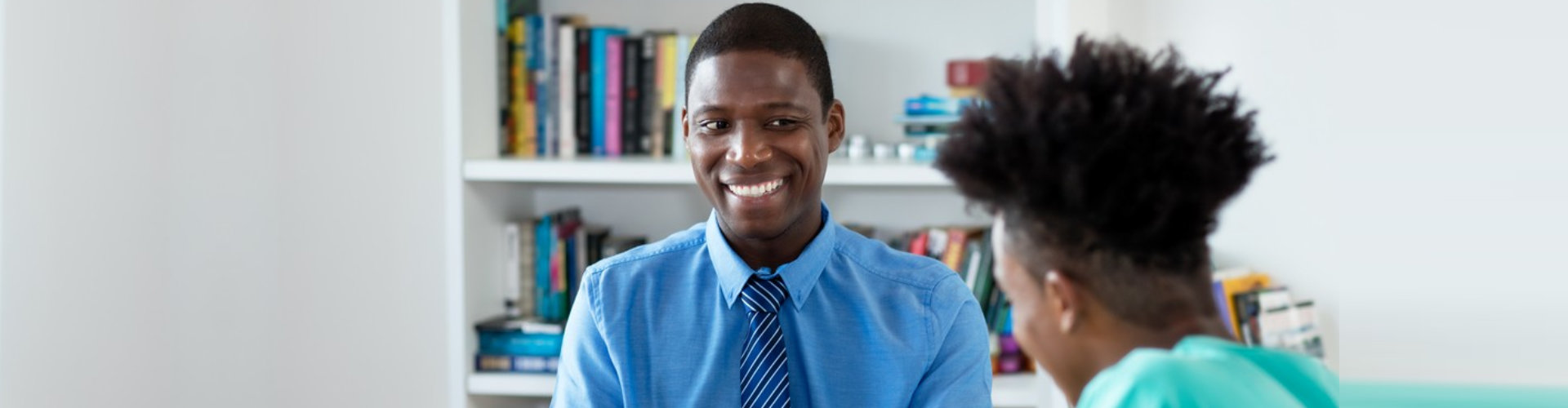 young man consulting to the psychologist